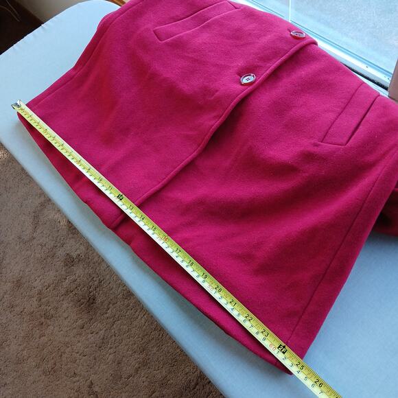 Collection by Gallery Little Red Riding Hooded Peacoat Large wool blend buttons - Picture 11 of 14